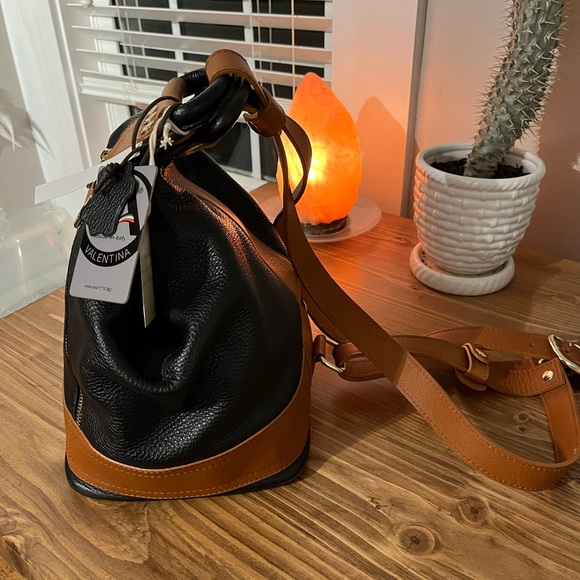 Valentina Convertible Sling Leather Backpack - Picture 5 of 12